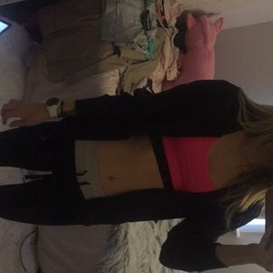 Black work out sweater